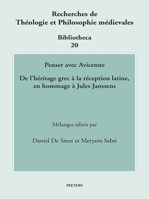 cover image of Penser avec Avicenne